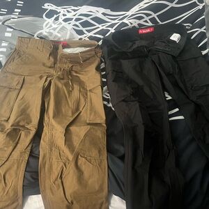 Dickies Cargo Pants Black and Brown Durable Outdoor Wear